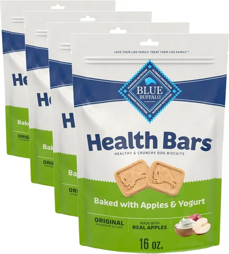Miniatura 14 de Blue Buffalo Health Bars - Galletas crujientes de tocino, huevo y queso para perros, horneadas al horno con tocino real e ingredientes naturales