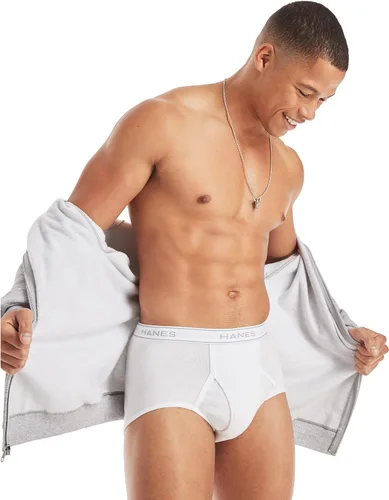 Miniatura 4 de Hanes Men's Moisture-wicking Cotton Briefs, Available in White and Black, Multi-packs Available
