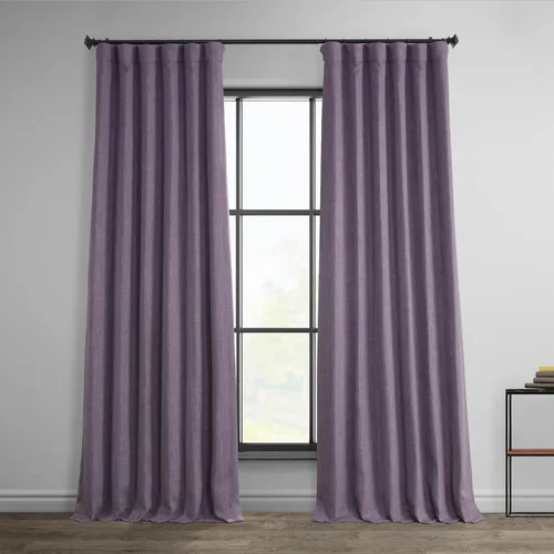 Miniatura 25 de HPD Half Price Drapes - Cortinas de lino sintético para sala de estar (2 paneles) - 100 pulgadas de ancho x 84 pulgadas de largo - Cortinas