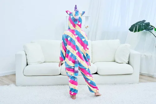 Miniatura 55 de Pijama de unicornio unisex para niños, enteritos para disfraz, Halloween