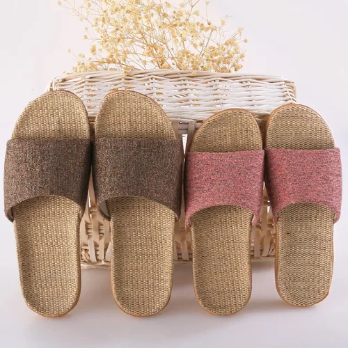 Miniatura 2 de WALLDOR Promociona las pantuflas de circulación sanguínea, sandalias de reflexología saludable, pantuflas de interior para parejas en casa, Beige