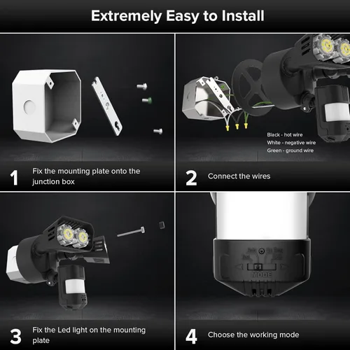 Miniatura 7 de SANSI - Luz LED de seguridad con sensor de movimiento