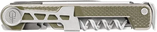 Miniatura 2 de Navaja de bolsillo Gerber Gear Armbar de corcho EDC multiherramienta con cuchilla, palanca y martillo para acampar, dorado
