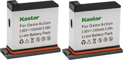 Miniatura 5 de Kastar Reemplazo de batería de 3.85V 1300mAh para DJI AB1 y DJI OSMO Cámara de acción, DJI OSMO 4K impermeable WiFi HDR Video Ángulo de 145° Negro