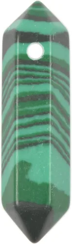 Miniatura 29 de Varita hexagonal de aventurina verde de 1.260 in, piedra preciosa natural, para hacer joyas, cuentas curativas de reiki para chakras, reiki, agujero