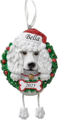 Miniatura 19 de Adorno personalizado para 2025, raza pura de perro Beagle, adorno para árbol de Navidad, decoración profesional personalizada, regalo para cachorro