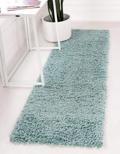 Miniatura 72 de Unique Loom Davos Shag Collection - Alfombra de área, color liso (4 pies 1 pulgada x 6 pies 1 pulgada, rectangular, color pimienta)