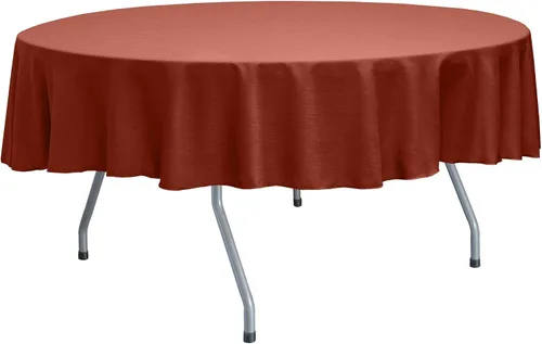 Miniatura 40 de ULTIMATE TEXTILE Mantel redondo reversible Shantung Satin Majestic de 72 pulgadas, color verde salvia