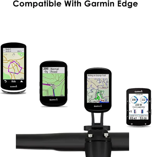 Miniatura 5 de Thinvik Soporte para computadora de bicicleta para Garmin Edge, Gopro Combo Mount, compatible con todas las computadoras GPS Garmin Series 1030 1000