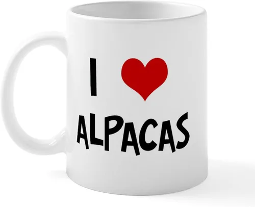 Miniatura 14 de CafePress A Is For Alpaca Taza de café de cerámica de 11 oz (11.0 fl oz)