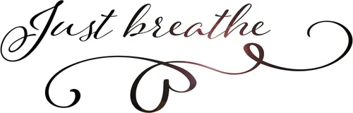 Just Breathe - Calcomanía de vinilo para pared, palabras con frases, spa, masaje, relajación, baño, belleza, decoración de dormitorio, calcomanías