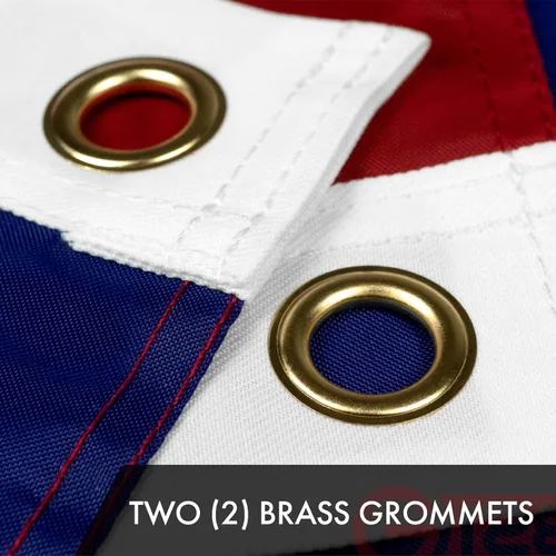 Miniatura 2 de G128 Bandera de Estados Unidos 3 x 5 pies Serie ToughWeave bordado de poliéster 210D Bandera de país, estrellas bordadas, rayas cosidas