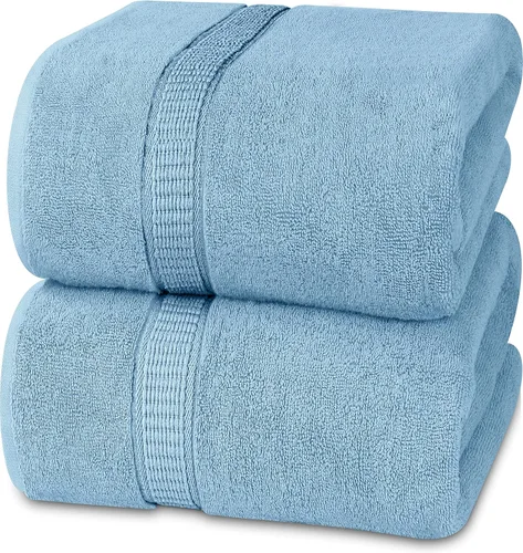 Miniatura 33 de Utopia Towels - Toalla de baño gigante, 2 unidades, 17.69 oz/yd2 (600 gsm), 100% algodón hilado en anillo, altamente absorbentes y de secado rápido
