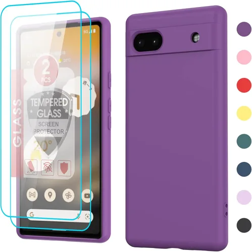 Miniatura 15 de LeYi Funda para Google Pixel 6A, Funda para Google Pixel 6A [6.1"] con Paquete de 2 Protectores de Pantalla de Vidrio Templado, Funda de Silicona