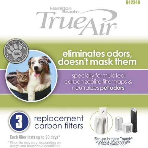 Repuesto de filtro de carbono TrueAir de Hamilton Beach, 04234G