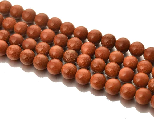Miniatura 20 de 6mm Cuentas Redondas de Granate para Hacer Joyería DIY, Poder Curativo de Cristal, Piedras Preciosas Sueltas para Hacer Pulseras y Collares, Hilo