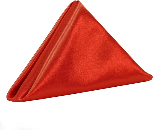 Miniatura 4 de YOUR CHAIR COVERS - Servilletas de tela de gran tamaño de satén dorado de 20 pulgadas con dobladillo – Servilletas elegantes y reutilizables