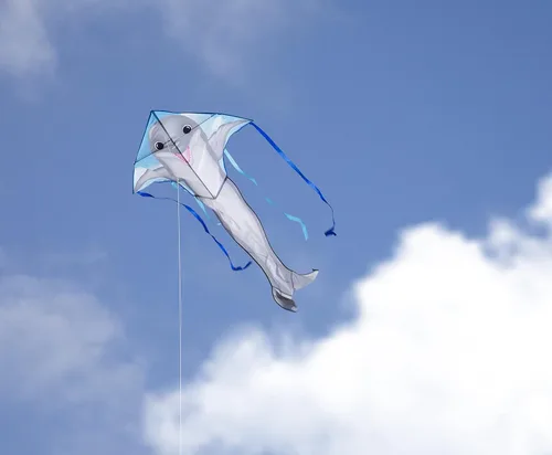Miniatura 2 de In the Breeze Sea Life Fly-Hi Kite, cometa de una sola línea, tela Ripstop, línea y bolsa incluidas