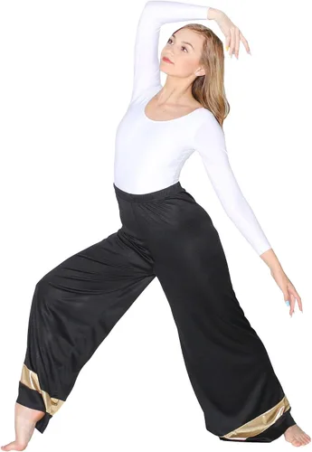 Miniatura 2 de Danzcue Pantalón palazzo de baile de alabanza para mujer