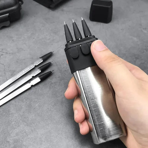 Miniatura 4 de HUAAO Lanzador de dardos balísticos, acero inoxidable forjado, tiro preciso dentro de 16 pies para caza, camping, tiro, defensa personal