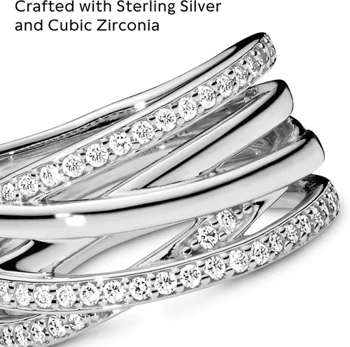 Miniatura 4 de PANDORA Jewelry Entwined Cubic Zirconia Ring