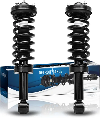 Miniatura 10 de Detroit Axle - Puntales 4WD para Ford Expedition Lincoln Navigator 1997-2002, 4 puntales completos con muelle helicoidal delantero trasero 1998 1999