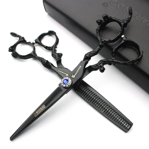 Peluquero profesional 6 pulgadas de gama alta JP 440C tijeras de peluquería conjunto de herramientas de peinado tijeras de pelo conjunto (conjunto