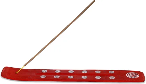 Miniatura 10 de Bless-International Quemador Tradicional Hecho a Mano de Madera Portaincienso Soporte Recogecenizas para Aromaterapia-Meditación-Yoga