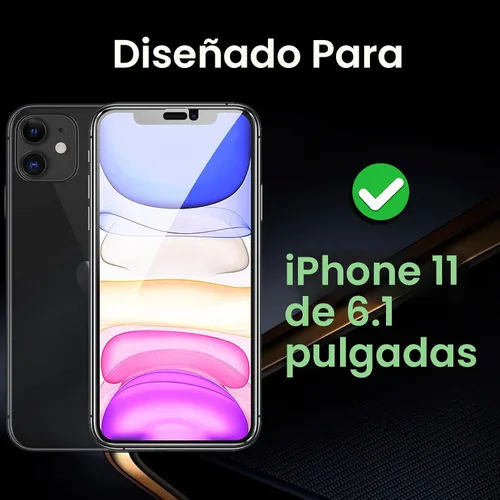 Miniatura 3 de Romkasi Paquete de 3 protectores de pantalla de privacidad para iPhone 11 de 6.1 pulgadas con 3 protectores de lente de cámara, película de vidrio