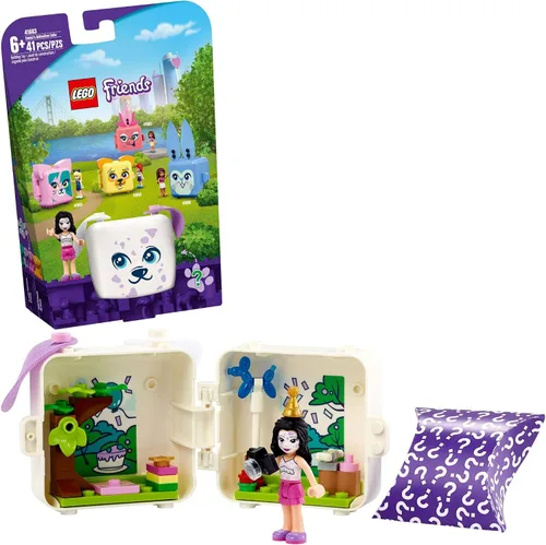 LEGO Friends Emma's Dalmatian Cube 41663 Kit de construcción; juguete creativo para cachorros, regalo creativo para niños, viene con un juguete de