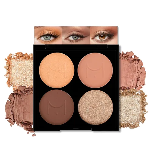 Miniatura 35 de Erinde Paleta de maquillaje de sombra de ojos de 9 colores con purpurina y lavanda brillante y mate, violeta, malva, púrpura oscura, plateado