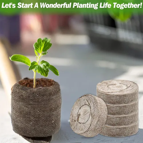 Miniatura 6 de ZeeDix 200 pellets de turba de 1.417 in para el inicio de semillas, cápsulas de tierra comprimidas para verduras, hierbas y flores, jardinería 200