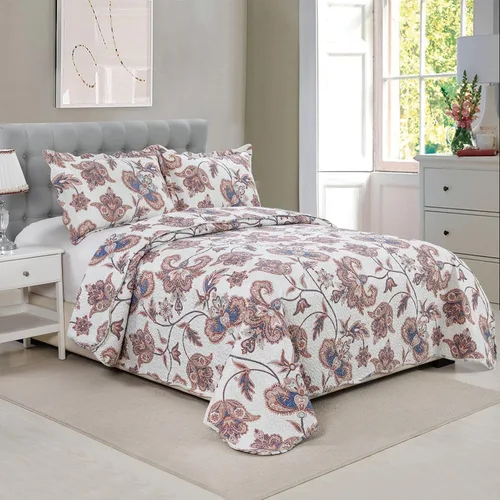 Miniatura 14 de Marina Decoration Juego de colcha de verano de 2 piezas con estampado de Pinsonic en relieve, ultra suave, con 1 funda acolchada, patrón de mandala
