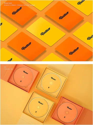 Miniatura 7 de Álbum BTS - [Butter] (versión crema) CD-R + libro de fotos + tarjetas líricas + tarjeta de foto instantánea + soporte de fotos + tarjeta de mensaje