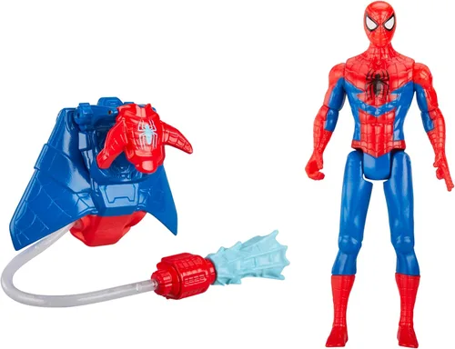 Miniatura 7 de Marvel Spider-Man Aqua Web Warriors - Figura de acción de Spider-Man de 4 pulgadas con accesorio de equipo de agua recargable, figuras de acción