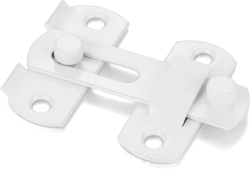 Miniatura 9 de INIRET 4 Paquetes de Pestillos para Puerta de Granero, 2.75" x 2.02" Acero Inoxidable Blanco Pestillo de Puerta Abatible de Granero, Cerradura