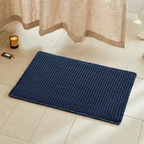 Miniatura 118 de TYUU Tapete de baño estilo gofre, tapete de baño bohemio, antideslizante, lavable, súper absorbente, de secado rápido, bonito tapete de baño