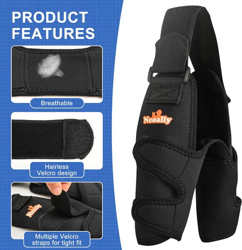 Miniatura 2 de NeoAlly Almohadillas protectoras para coderas de perro para codo canino y hombro, higroma de codo, displasia, osteoartritis, callos de codo, úlceras