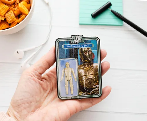 Miniatura 3 de AQUARIUS Star Wars C3PO - Figura de acción con imán para refrigerador, casillero, pizarra blanca y sala de juegos, productos y coleccionables