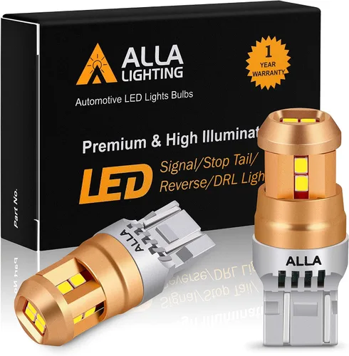 Miniatura 11 de Alla Lighting Bombillas de Luces LED en Miniatura T10/T15 912 921 194 168, 6000K Xenón Blanco 12V Súper Brillante Reversa de Retroceso, Licencia