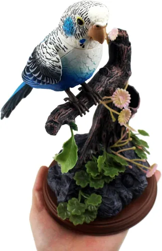 Miniatura 4 de Tipmant Eelctric Birds Parrots Electrónica Mascotas Oficina Decoración del Hogar Función de Grabación y Reproducción, Portalápices Juguetes