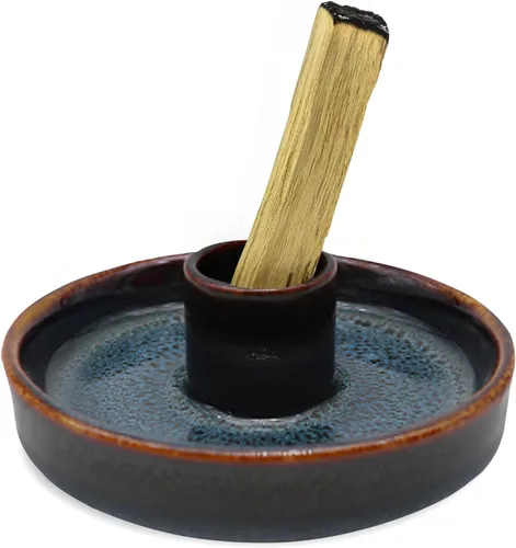 Miniatura 10 de Dorepine - Quemador de incienso de cerámica hecho a mano para palos, soporte para varillas de incienso para meditación, sala de yoga, decoración