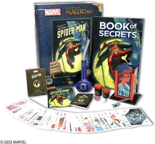 Marvel Spider-Man Magic Set - Más de 100 trucos de superhéroes fáciles de aprender para niños y adultos