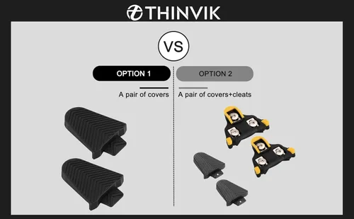Miniatura 2 de Thinvik Juego de fundas de goma para tacos de bicicleta, tacos de bicicleta con fundas para tacos Shimano SPD-SL
