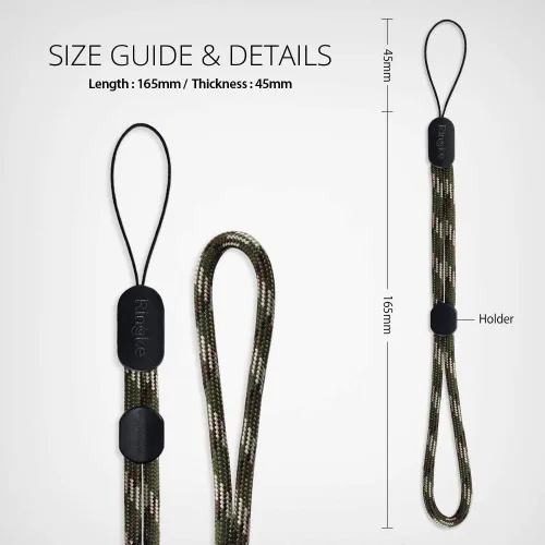 Miniatura 7 de Ringke Correa de muñeca de paracaídas, cordón ajustable para teléfono celular, cámara, unidad flash USB e insignia de identificación