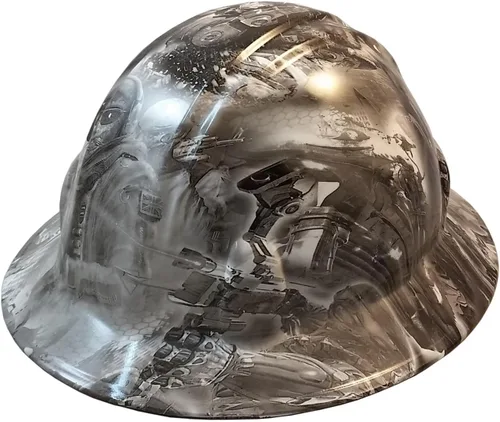 Miniatura 12 de Texas America Safety Company Casco de seguridad con visera completa, diseño patriótico hidroimpreso, con suspensión de 4 puntos y bolsa Primera