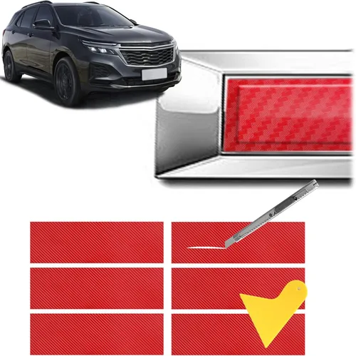 Miniatura 11 de QianBao Compatible con envoltura de vinilo de fibra de carbono de 11.8 x 4 pulgadas, kit de envoltura de emblema Chevy Bowtie con espátula y Negro 6