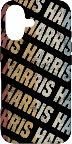 Custom Harris Phone Cover Vintage Retro Black Personalized Case for iPhone 17