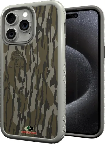 Miniatura 30 de cellhelmet Mossy Oak Agua Yellowfin Funda de doble capa en gris diseñada para iPhone 13 Mini a prueba de golpes y caídas, duradera, como se ve