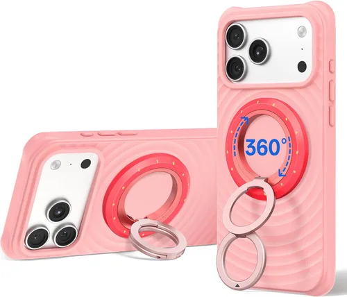 Miniatura 14 de SYNCWIRE Soporte magnético para anillo de teléfono MagSafe, rotación de 360°, agarre magnético de doble cara, soporte de anillo para teléfono